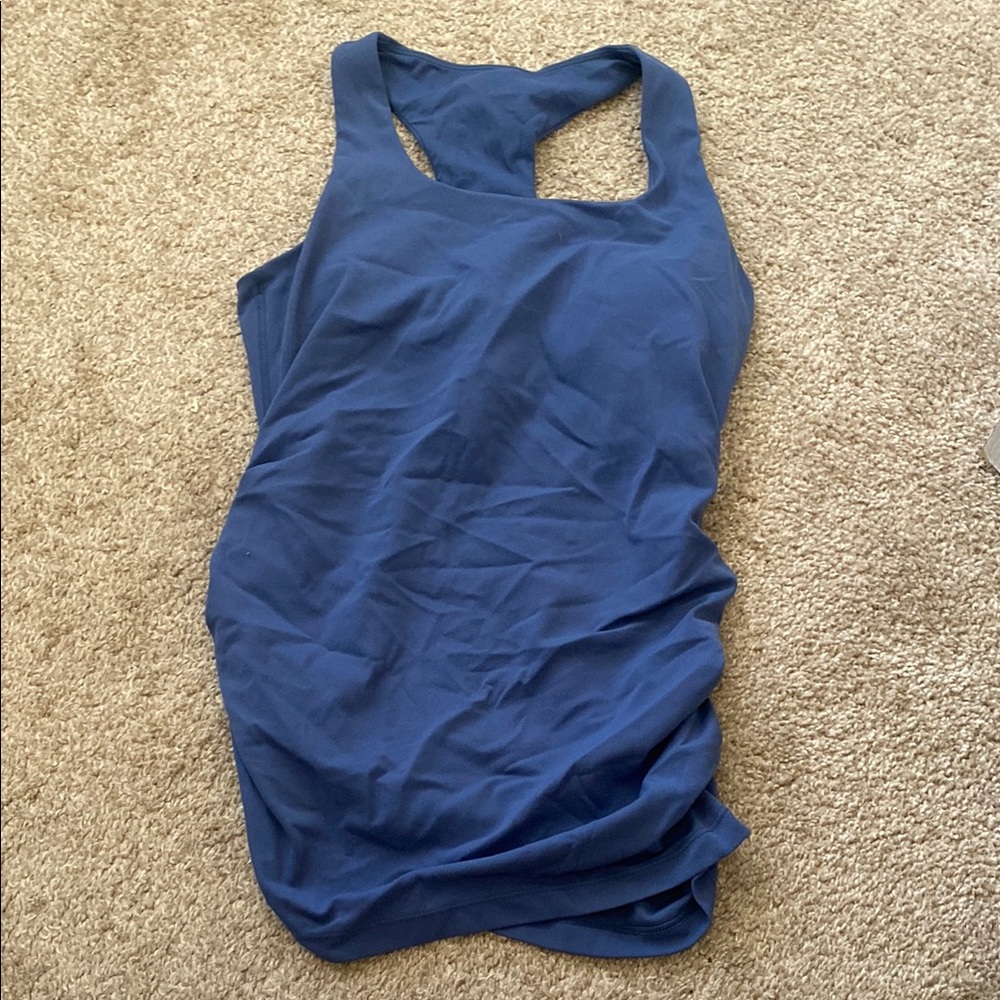 CRZ YOGA Women's maternity Navy Tank Top